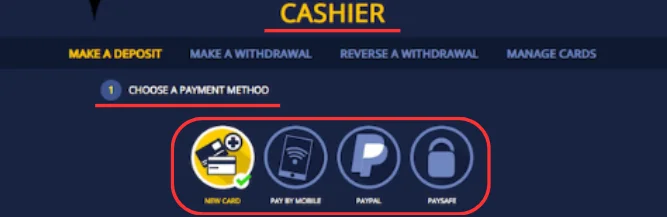 Make a deposit